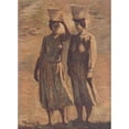 thumbnail image 2 of Cyprián Majerník 18x24 Black Ornate Framed Double Matted Museum Art Print Titled: Water Bearers (1940), 2 of 5