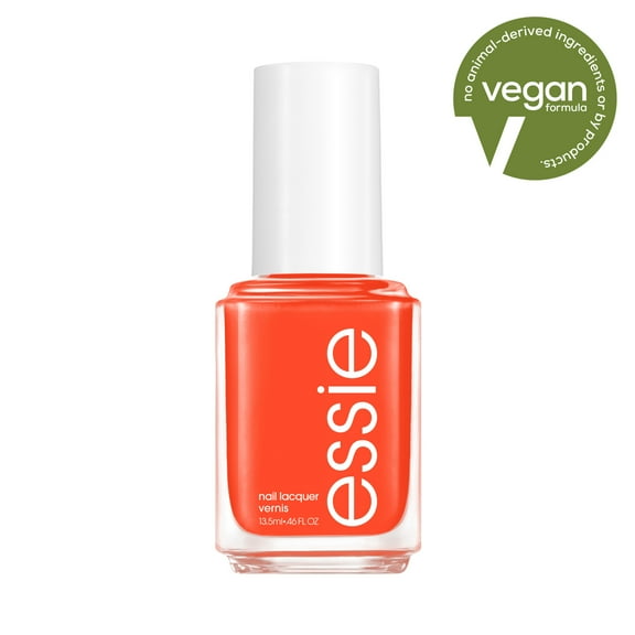 essie Salon Quality Vegan Nail Polish, Vibrant Tangerine, 0.46 fl oz Bottle