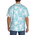 thumbnail image 3 of Sikiie Cute Rabbit Men's Wrinkle Free Untucked Cuban Shirt Business Casual Button Down Shirts Short Sleeve ShirtSmall, 3 of 5
