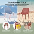 thumbnail image 3 of WestinTrends Playa Outdoor Stackable Modern Plastic Dining Chairs (Set of 2), Red, 3 of 13