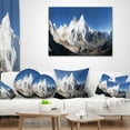 thumbnail image 4 of Designart Mount Everest Glacier Panorama - Landscape Printed Throw Pillow - 12x20, 4 of 5