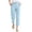 Sky Blue, variant on Casual Women's Pants, Soft Lightweight Work Pants for Women, Fashionable Pattern Wide Leg Pants, Comfortable Office Slacks, Versatile Trousers for Daily Wear White Size: M