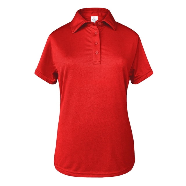 Playera Tipo Polo para Dama, Color Rojo,100% Poliéster.