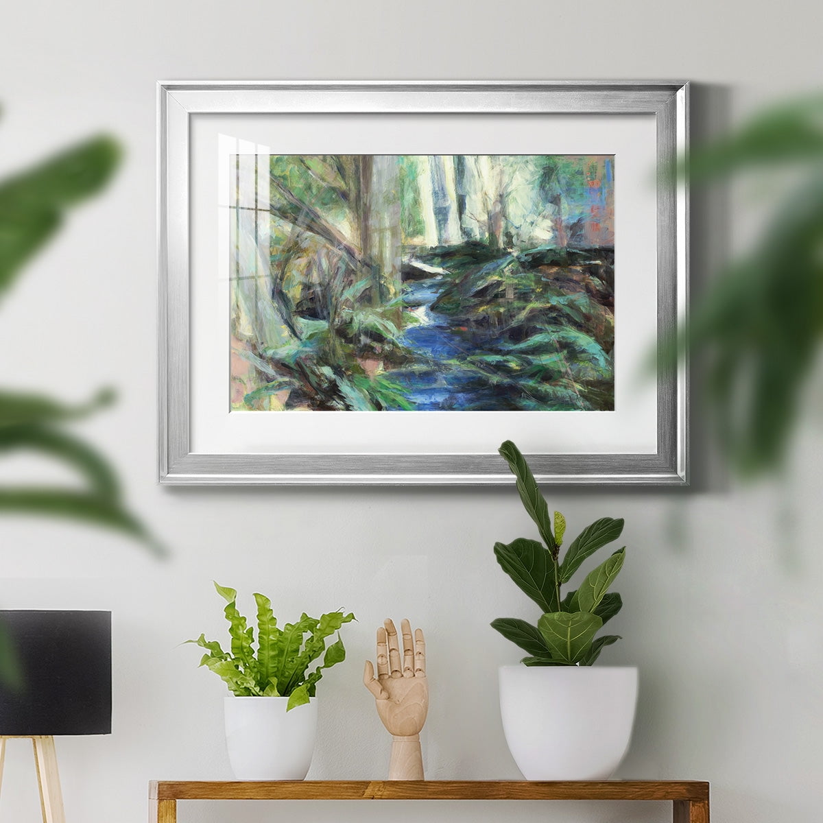 Rambling Blues Premium Framed Print - Ready to Hang