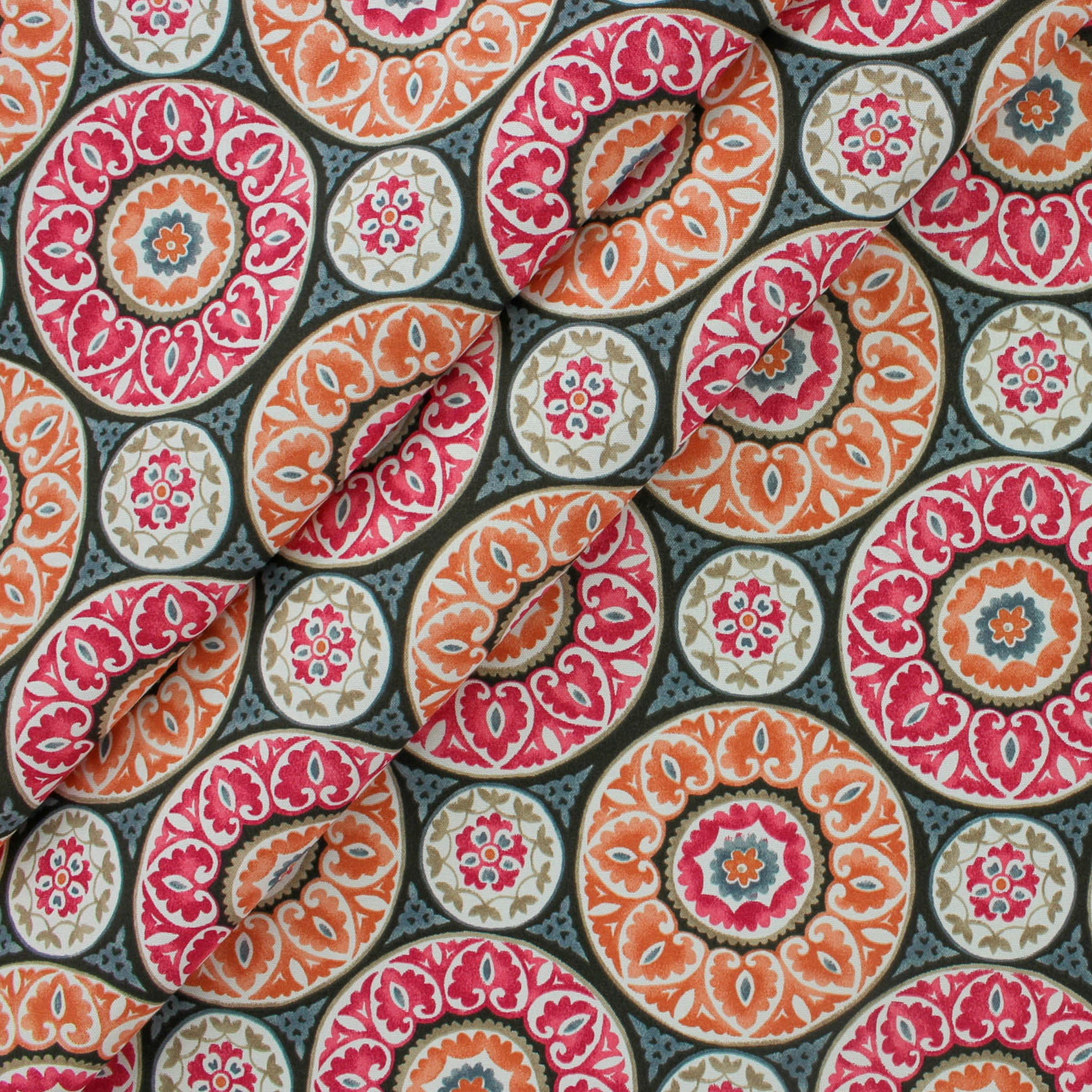 Berkshire Home 100% Polyester 54" Indoor/Outdoor Tabea Twilight Fabric, Cut by the Yard