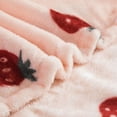 thumbnail image 3 of Mainstays Plush Throw Blanket Strawberry, 3 of 7