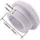 thumbnail image 2 of CHAO Boquilla de Retorno para Piscina Boquilla de Retorno para Piscinas con Pared de Acero Boquilla de Retorno con Cabezal Giratorio Accesorios para Piscinas - Rosca Externa de 3/4"Blanco, 2 of 5