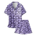 thumbnail image 5 of MIASHUI Pyjama Boutonné 2 Pcs Garçon Fille Imprimé de Pâques pour Enfants, Violet, 12-13 Ans, 5 of 5