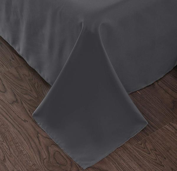 Goza Bedding Microfiber Flat Sheet Grey, Full