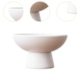 thumbnail image 6 of CarpNettore Round Ceramic Flowerpot Decorative Flower Vase Practical Planter Ornament Floral White, 6 of 9