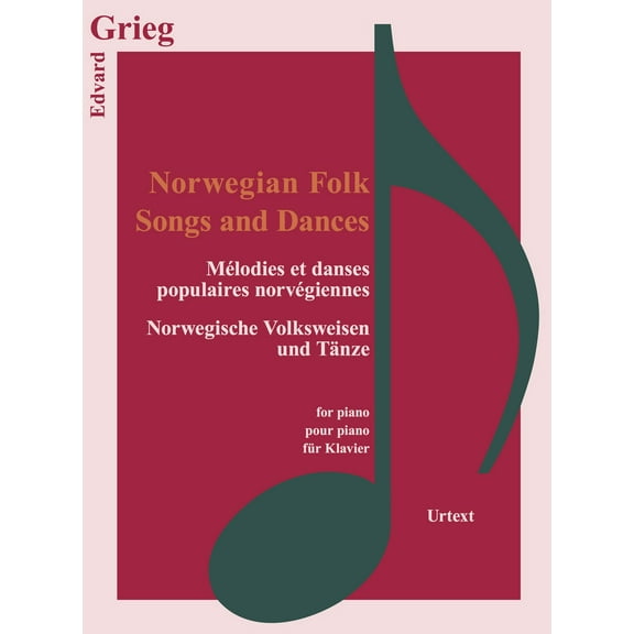 Classical Sheet Music: Norwegian Folk Songs and Dances (Paperback)