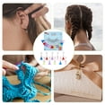 thumbnail image 6 of 10Pcs 10 Style Number 0~9 Angel Locking Stitch Marker Alloy Wing Acrylic Flower Lobster Claw Charms Clip-on Charms Mixed Color 48mm 1pc/style, 6 of 6