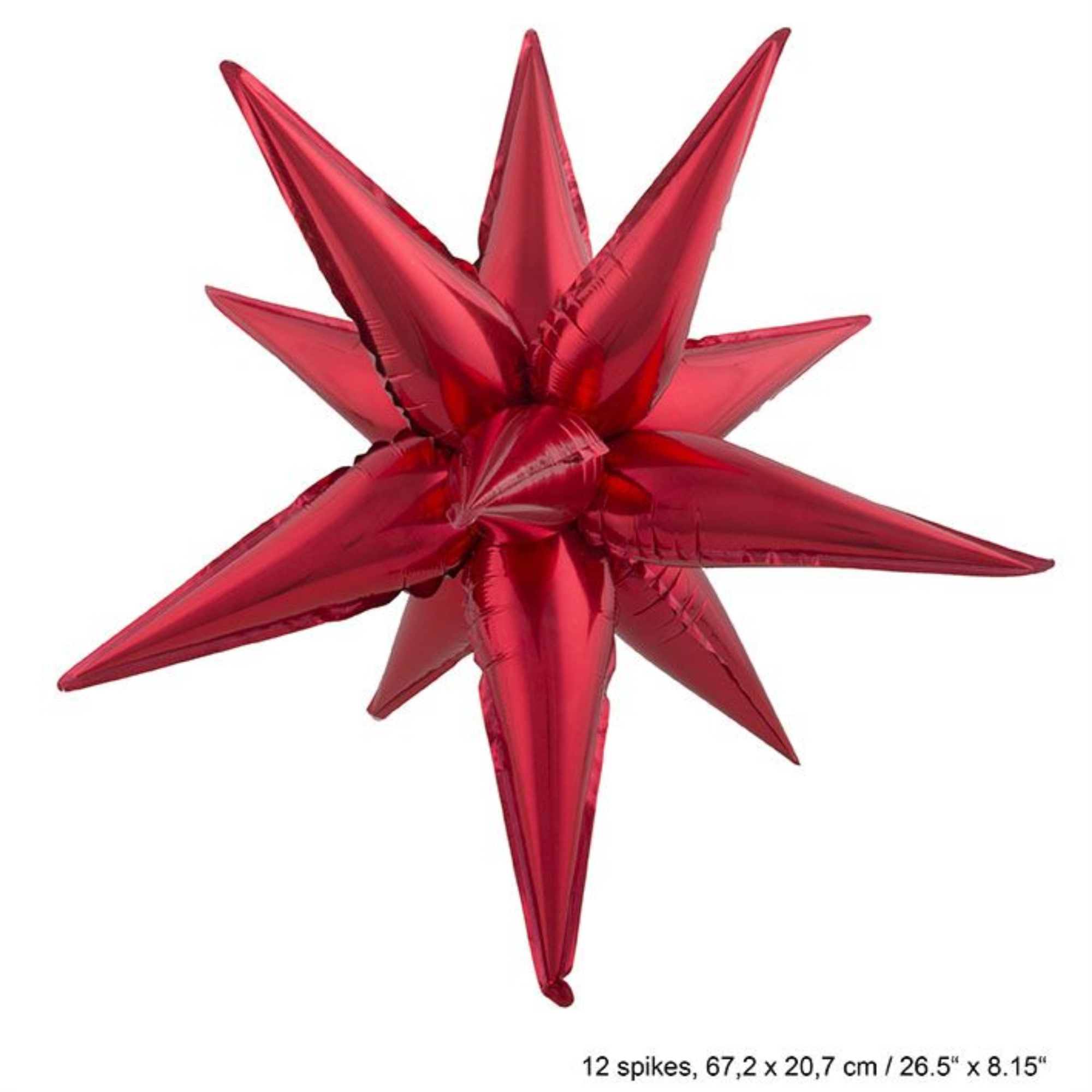 Balloon-Foil-Red Star Burst-8x23" - Walmart.com - Walmart.com