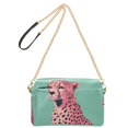thumbnail image 2 of FORMRS Women Crossbody Purse with Chain Strap Vegan Leather Shoulder Handbag, Big Pink Cheetah, 2 of 7