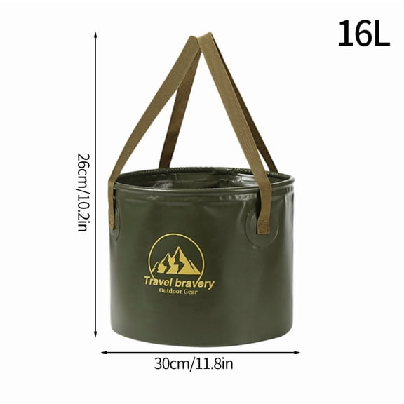 Portable Folding Bucket 5L 8L 16L Collapsible Water Storage Bucket for Camping Hiking Fishing Outdoor Activities