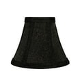 thumbnail image 4 of Aspen Creative 30070-6 Small Bell Shape Chandelier Clip-On Lamp Shade Set (6 Pack), Transitional Design in Two-Tone Black, 6" bottom width (3" x 6" x 5" ), 4 of 6