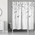 thumbnail image 2 of Creative Products Black Falling Branches 71x74 Shower Curtain, 2 of 7
