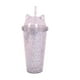 thumbnail image 1 of Vaso Glitter HappyWare con Popote y Tapa con Orejas de Gato Gris 400ml, 1 of 3