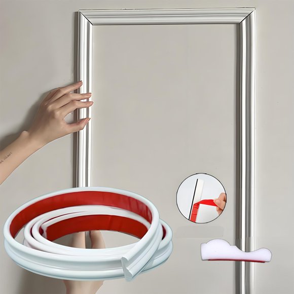 Moldura autoadhesiva ZHIVEZEN de 20 pies x 3,3 cm para paredes