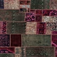 thumbnail image 1 of Ahgly Company Tapis d'Intérieur Carré Abstrait Rouge Écarlate Patchwork, 8 Pieds Carré, 1 of 6