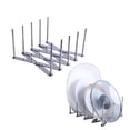 thumbnail image 1 of Neinkie Lid Organizer, Adjustable Kitchen Cabinet Organizer for Cutting Boards, Plates, Bakeware, 1 of 8