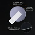 thumbnail image 3 of Uxcell 5 Packs 35.5mm Violet Anti Glare High AL Tempered Glass Smart Watch Screen Protectors, 3 of 6
