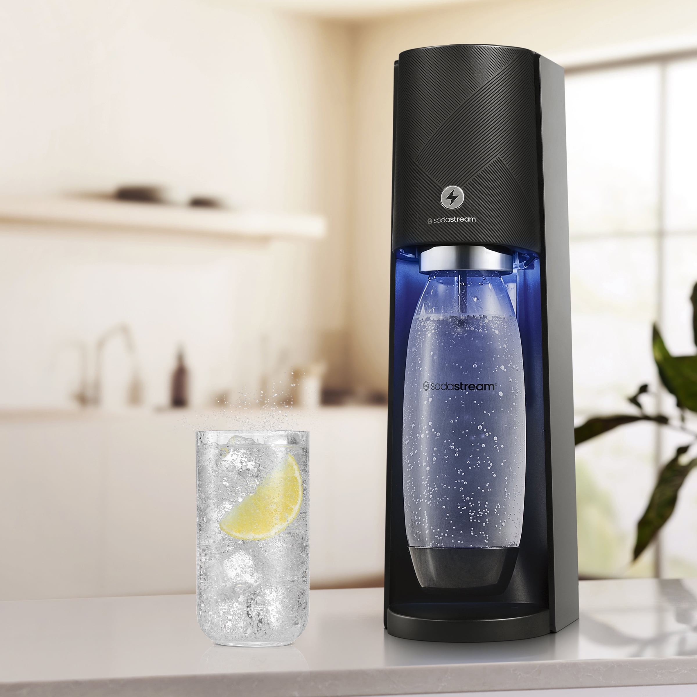 SodaStream E-TERRA Fizz Machine, Sparkling Water Maker with SodaStream E-TERRA Fizz Machine, Sparkling Water Maker with