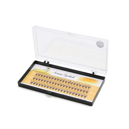 60 Pcs 10mm Length Cosmetic Curl Individual Cluster False Eyelashes (Best Length For Eyelash Extensions)