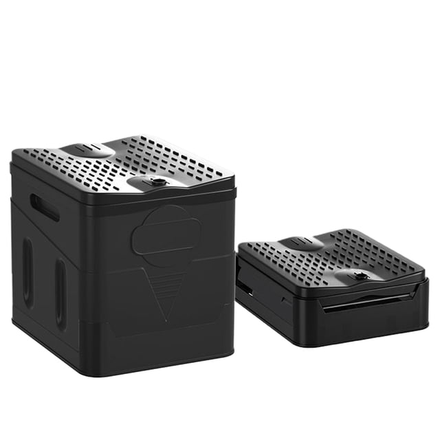 Toilette Pliante Portable pour l'Extérieur, Pot de Camping avec Couvercle pour le Camping, la Randonnée