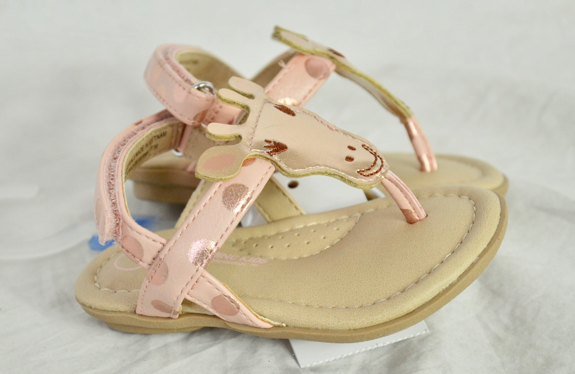 gold baby sandals size 4
