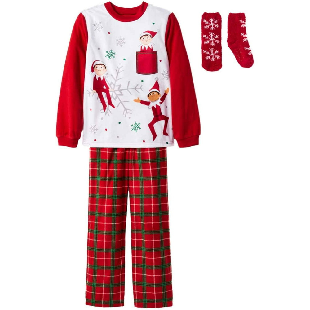 The Elf on the Shelf Boys Elf On The Shelf White Fleece Pocket Elf