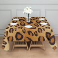 thumbnail image 3 of Gold and Black Of Leopard Print Square Tablecloth,Waterproof Square Table Cover,Wipeable Spillproof Washable Table Cover for Home Kitchen Party Decor 52"x52"(132x132cm), 3 of 6