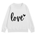 thumbnail image 4 of Otqutp Girls Oversized Sweatshirt Cute Heart Print Sweater Preppy Valentines Day Pullover Teens Long Sleeve Crew Neck Shirts, 4 of 9