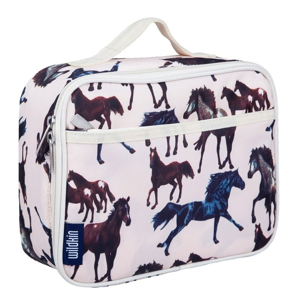 Wildkin Sac à Lunch Isotherme pour Enfants pour Garçons et Filles, Sac à Lunch Réutilisable pour Enfants Parfait pour la Garderie, l'École et les Voyages (Horse Dreams)