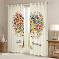 thumbnail image 2 of Manfei Tree Of Life Black Out Curtains for Teens Adults,Spring Floral Tree Curtains Pack of 2 (42x63 Each),Chic Flowers Bedroom Curtains,Lightweight Room Decor, 2 of 6