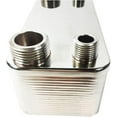 thumbnail image 4 of PreAsion 20-100 Plate  Water to Water Brazed Plate Heat Exchanger Domestic Hot Water Exchanger Floor Heating Water Heating, 4 of 6