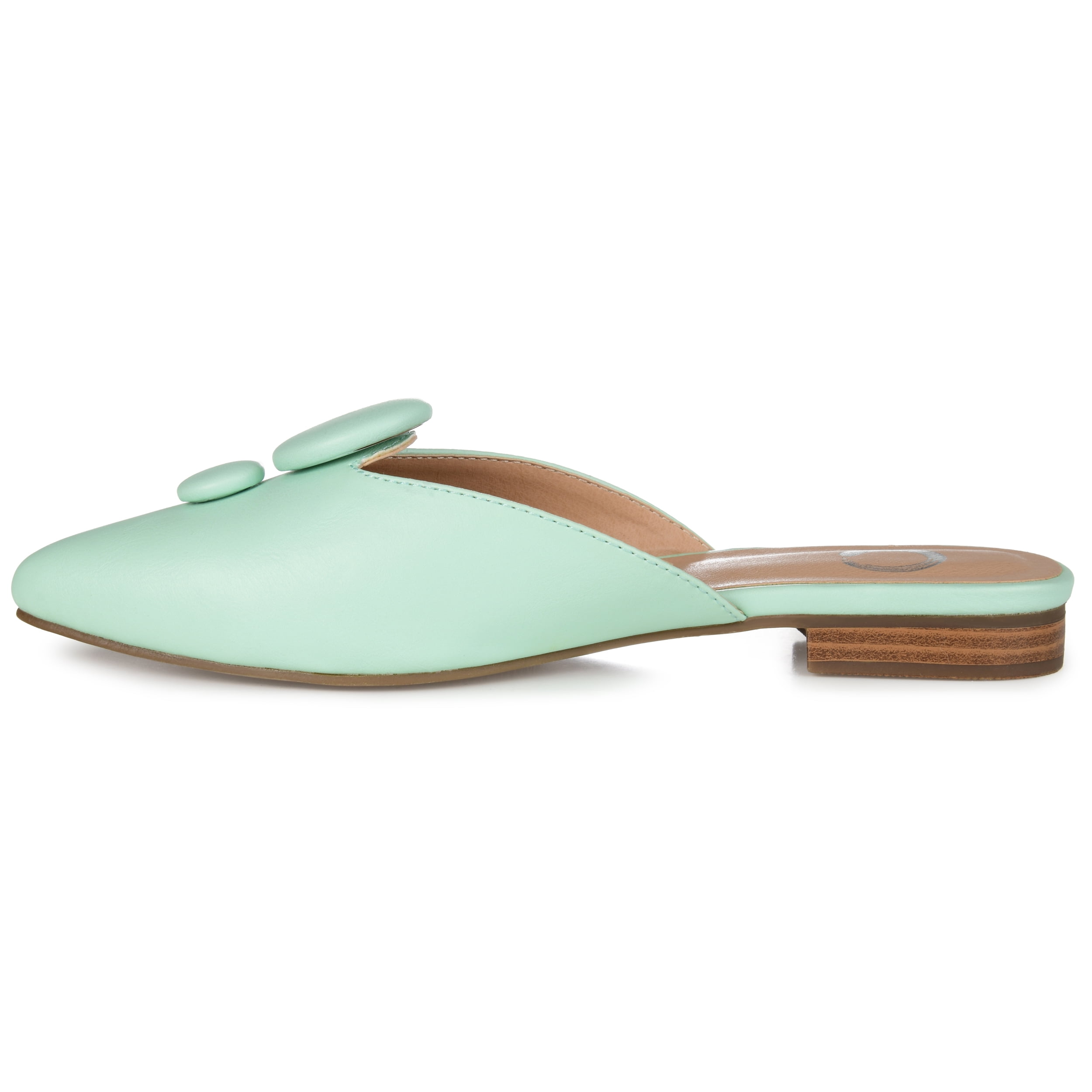 Journee Womens Mallorie Slip On Pointed Toe Mules Flats