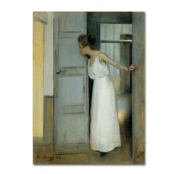 Ramon Casas 'Over My Dead Body' Canvas Art