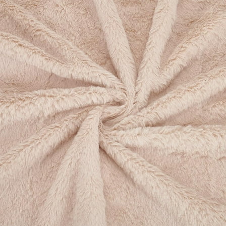 63x20 Inch Short Hair Fur Fabric White Pre-Cut Craft Fur Fabric Shaggy Fur Patches