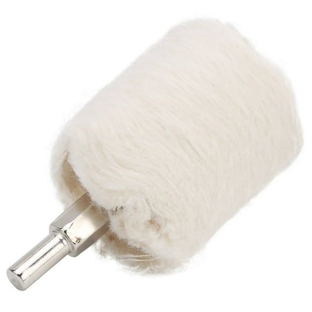 Roue de Polissage en Tissu Blanc, Roue de Polissage Électrique avec Poignée Roue de Polissage de Polissage avec Outils Électriques pour Perceuse 40mm