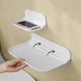 thumbnail image 4 of Estante de almacenamiento portátil de 2 piezas para mesita de noche, estante montado en la pared, estante colgante plegable para cocina, baño, Stora, 4 of 5