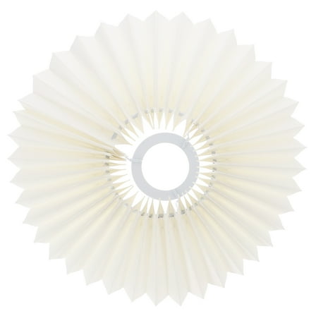 ibasenice Yellow Pleated Fabric Lamp Shade for Floor Table Desk Lamps Easy to Install Home