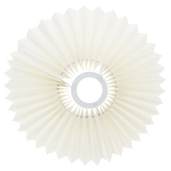 ibasenice Yellow Pleated Fabric Lamp Shade for Floor Table Desk Lamps Easy to Install Home