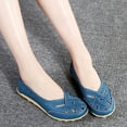 thumbnail image 6 of FRSASU Shoes Clearance Women's Shoes Lady Flats Sandals Leather Slipper Soft Shoes Blue 38, 6 of 7