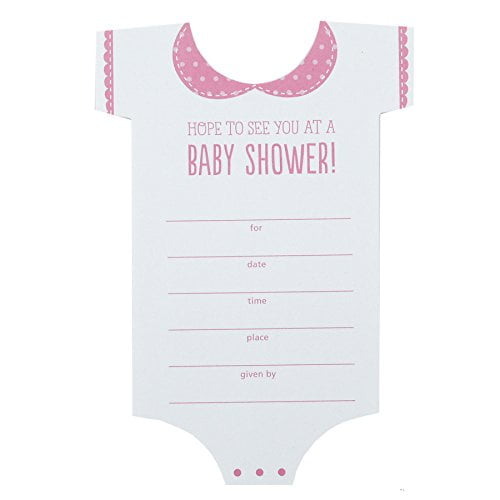 Hallmark Baby Shower Invitation Cards (Baby Girl) - Walmart.com