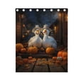thumbnail image 4 of Ducks Pumpkins Lambs Blackout Curtain Panels 63x55in Drapes Privacy Assured for Living room Bedroom Bathroom 2 panels set, 4 of 5
