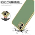 thumbnail image 5 of Compatible with iPhone 12 Case, Cute Wristband Holder Slim Lightweight Hard PC TPU Bumper Scratch Resistent Shockproof Protective Phone Cover for iPhone 12 6.1''- Matcha Green., 5 of 7