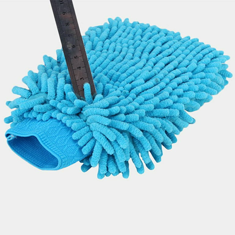 AllTopBargains 5 PC Multi Purpose Cleaning Microfiber Cloths Set Rag Window Cleaner Towel Car, Blue