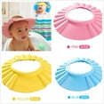 thumbnail image 3 of Biekopu Baby Solid Color Shower Cap Adjustable Fashion Folds Soft Casual and Durable Shampoo Cap, 3 of 4