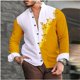 thumbnail image 1 of Camiseta suave y cómoda con estampado gráfico de piel de serpiente en HD, traje de solapa con botones, camiseta colorida retro popular de moda para hombres, 1 of 6